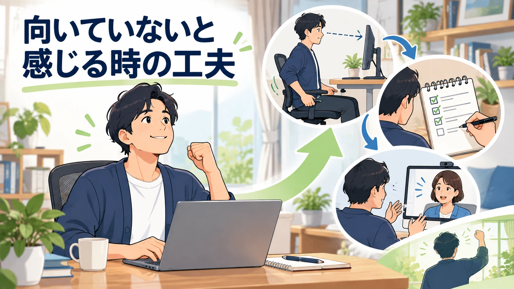 作業環境や予定の整え方を見直してリモートワークを続けやすくする工夫